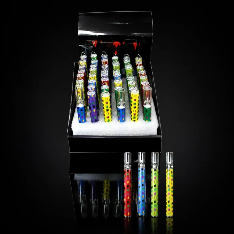 Display Stand of OG pipe Assorted Leaf designs 48 pcs With Brush