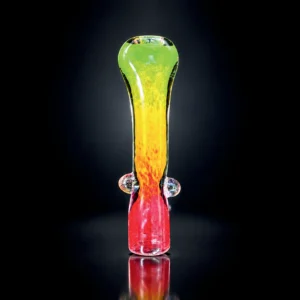 Rasta Glass One Chillum 3"