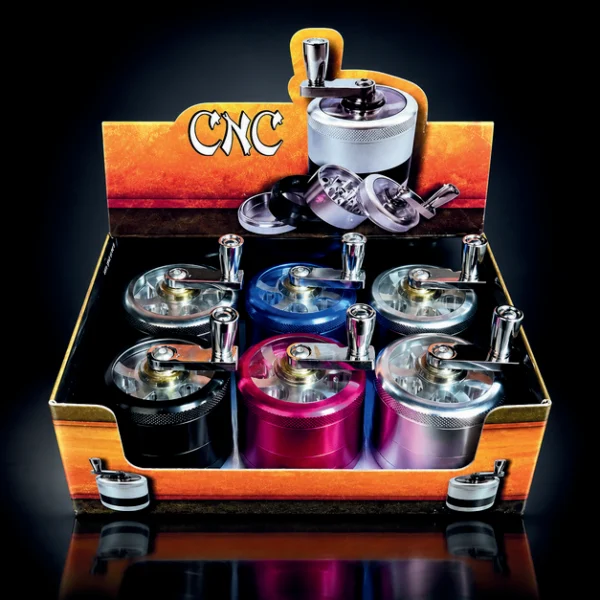 GRINDER 50MM CRANK ASST CLRS 6 PC DISPLAY
