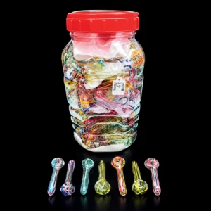 JAR WITH 3" POPCORN 70 PIPES AST