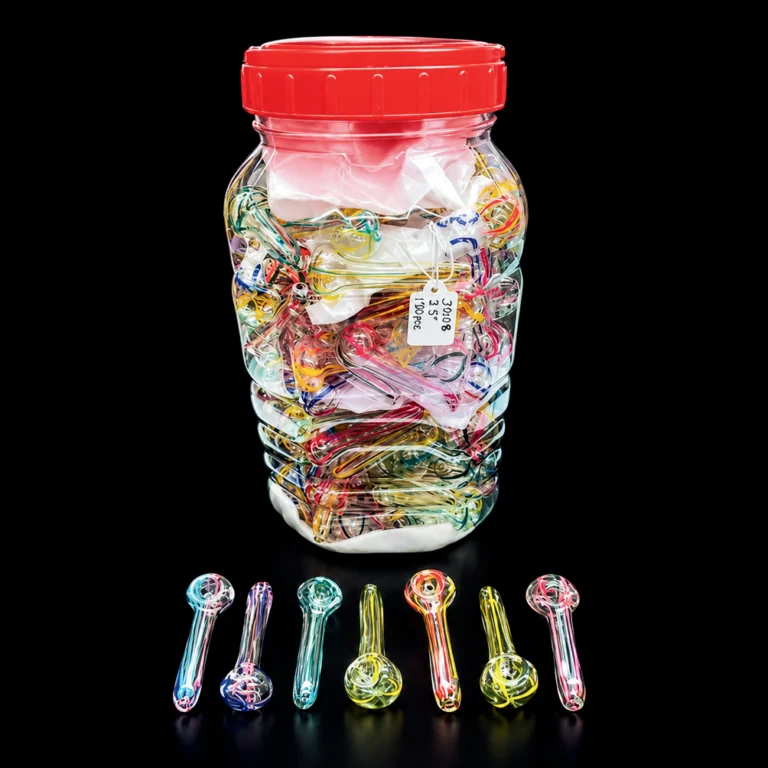 JAR WITH 3" POPCORN 70 PIPES AST