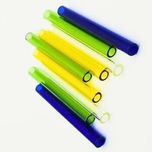 Glass Tube 6" Colours sasst