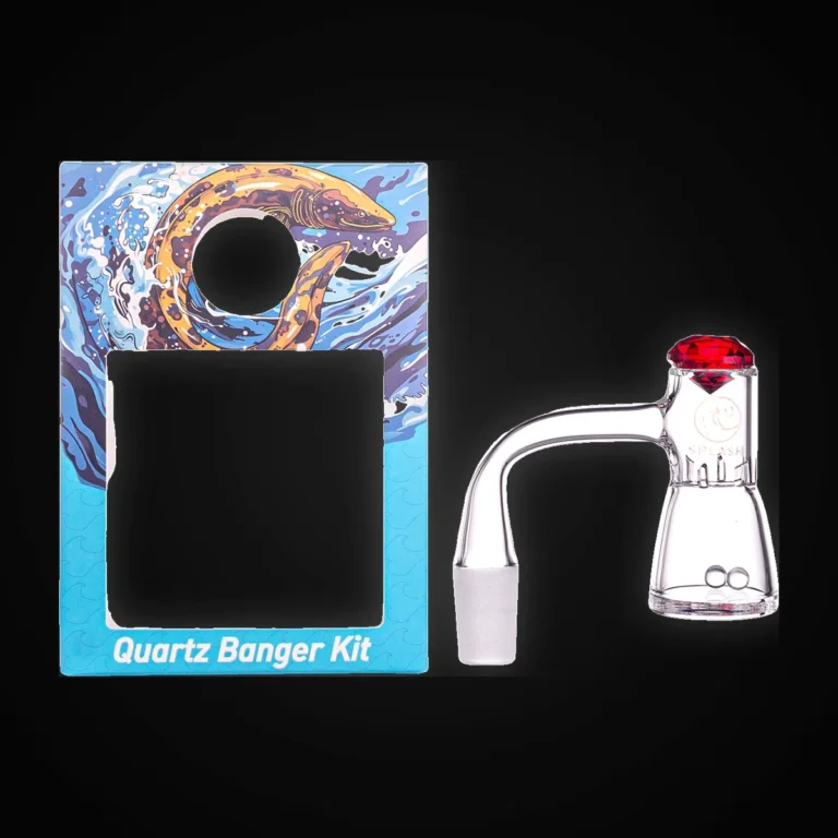 SPLASH 14mm Male 90° Hourglass Double Barrel with Diamond Carb