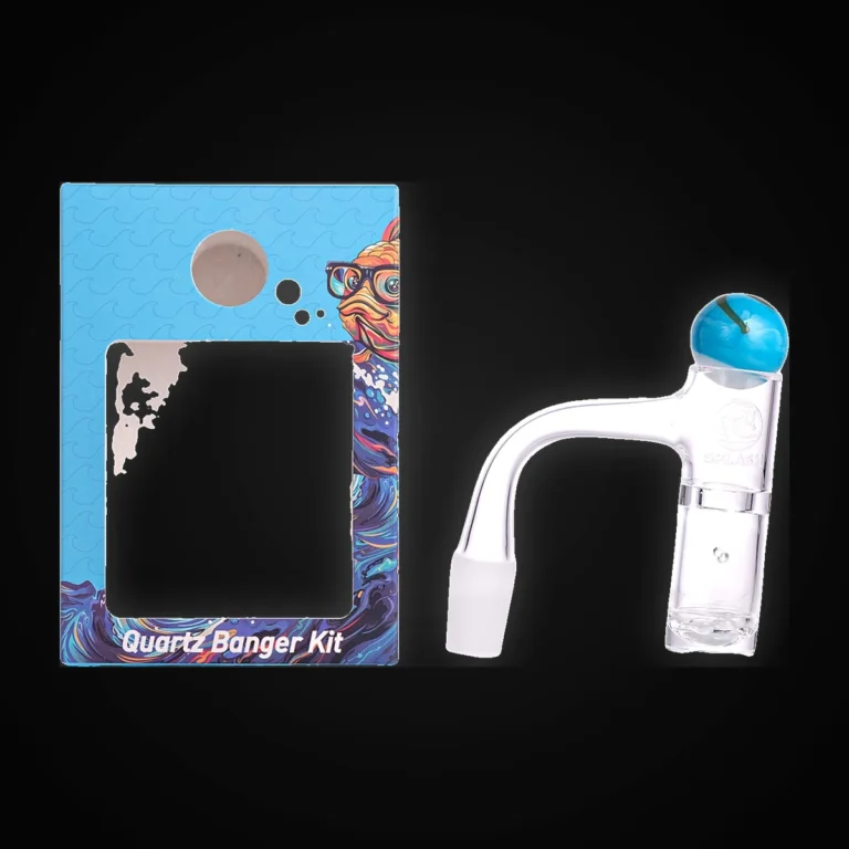 SPLASH 14mm Male 90° Double Barrel Fully Weld Banger with Pearls