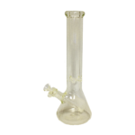 16-inch thick glass beaker water pipe with removable downstem for smooth filtration and smoking.