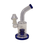 8-inch artistic glass water pipe with single percolator and unique colorful design from IAC International.