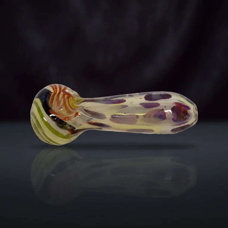 4" Dichroic Rasta Hand Pipe