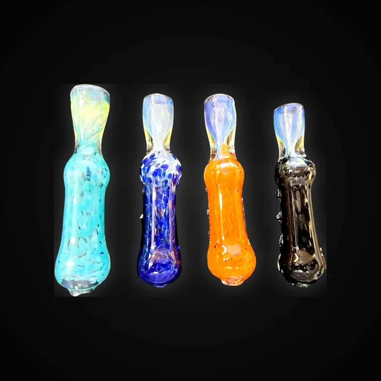 Glass Chillum 4"  4 asst / 4 Inner