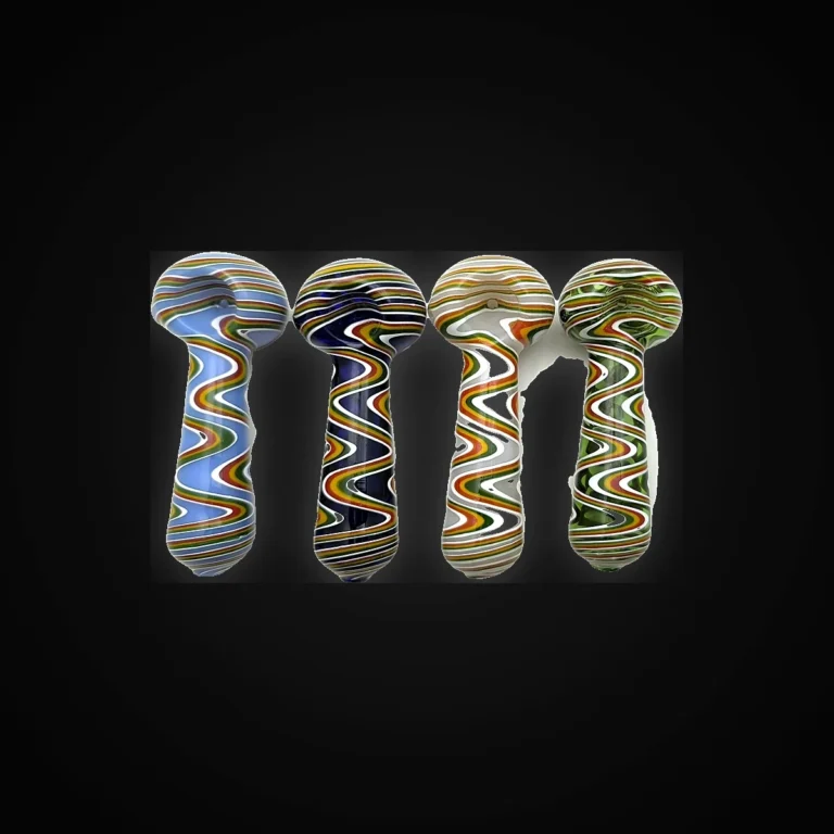 Artistic Sticker Hand Pipe 5" 3 asst