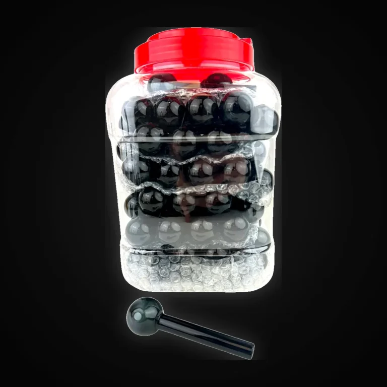 Oil Burners 6" Black Jar of 60 pcs