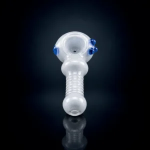 Glass Hand Pipe - 5in - Ghost Shape - Glow in the Dark