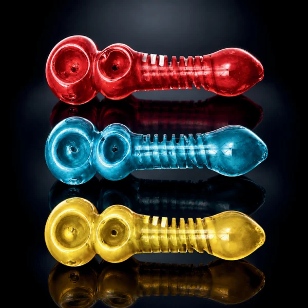 Glass pipe 5" 3 asst