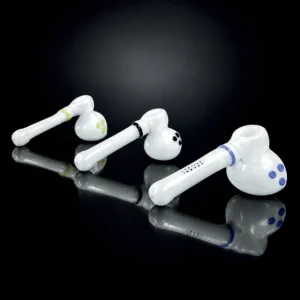 Glass Hammer pipe Glow n Dark 6"