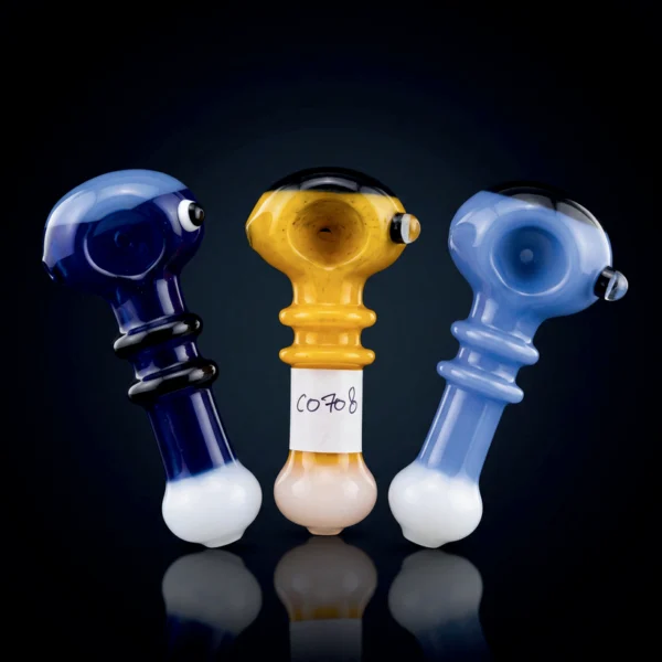 Glass Pipe Artistin design 5" colours 3 asst