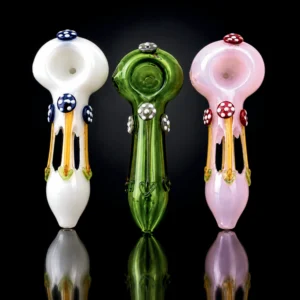 Glass Pipe 5"Full Color W / Flowers