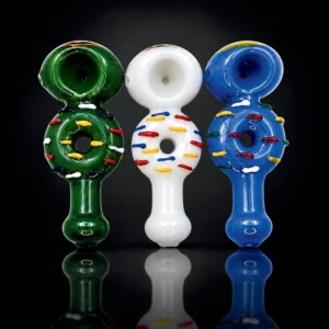Glass donut pipe 5" asst