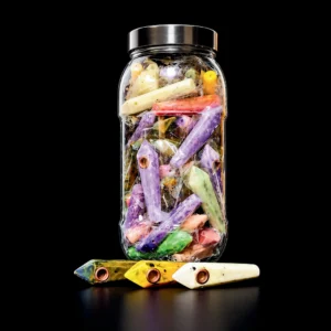 JAR WITH 60 ACRYLIC PIPE