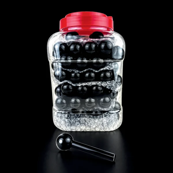 Oil Burners 6" Black Jar of 60 pcs