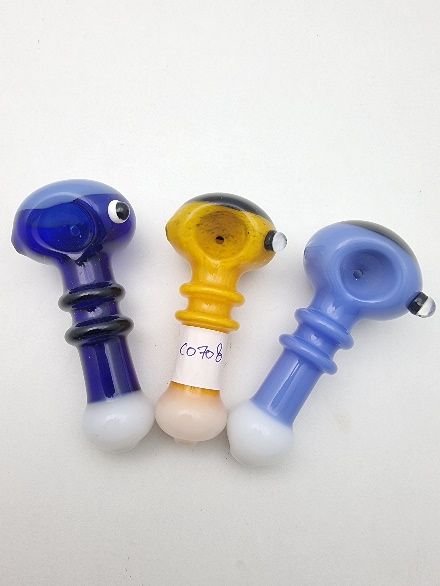 Glass Pipe Artistin design 5" colours 3 asst
