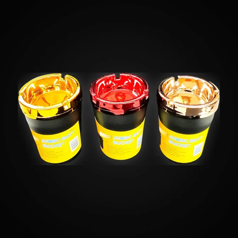 Plastic Ashtray Electronic Plated asst 12Pc Display