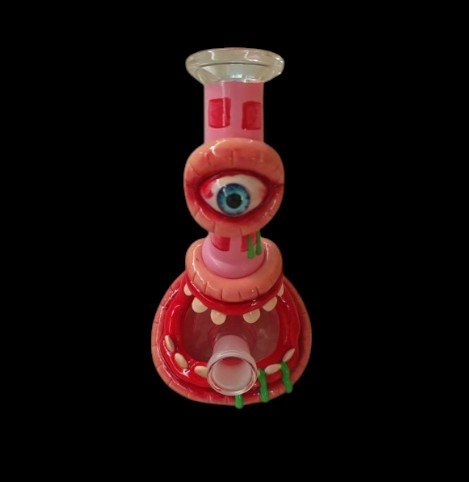 WATER PIPE W/3D RESIN 8"