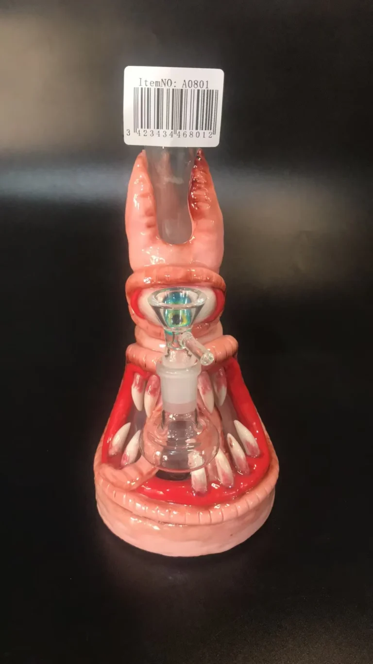 WATER PIPE W/3D RESIN 8"