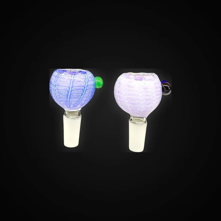 Glass Bowl 14 MM Air trap Art asst colors 2Pc. Set