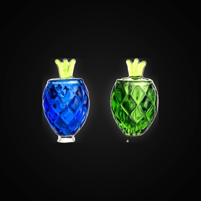 CRYSTAL GLASS BOWLS PINAPLE 18MM 20 in jar