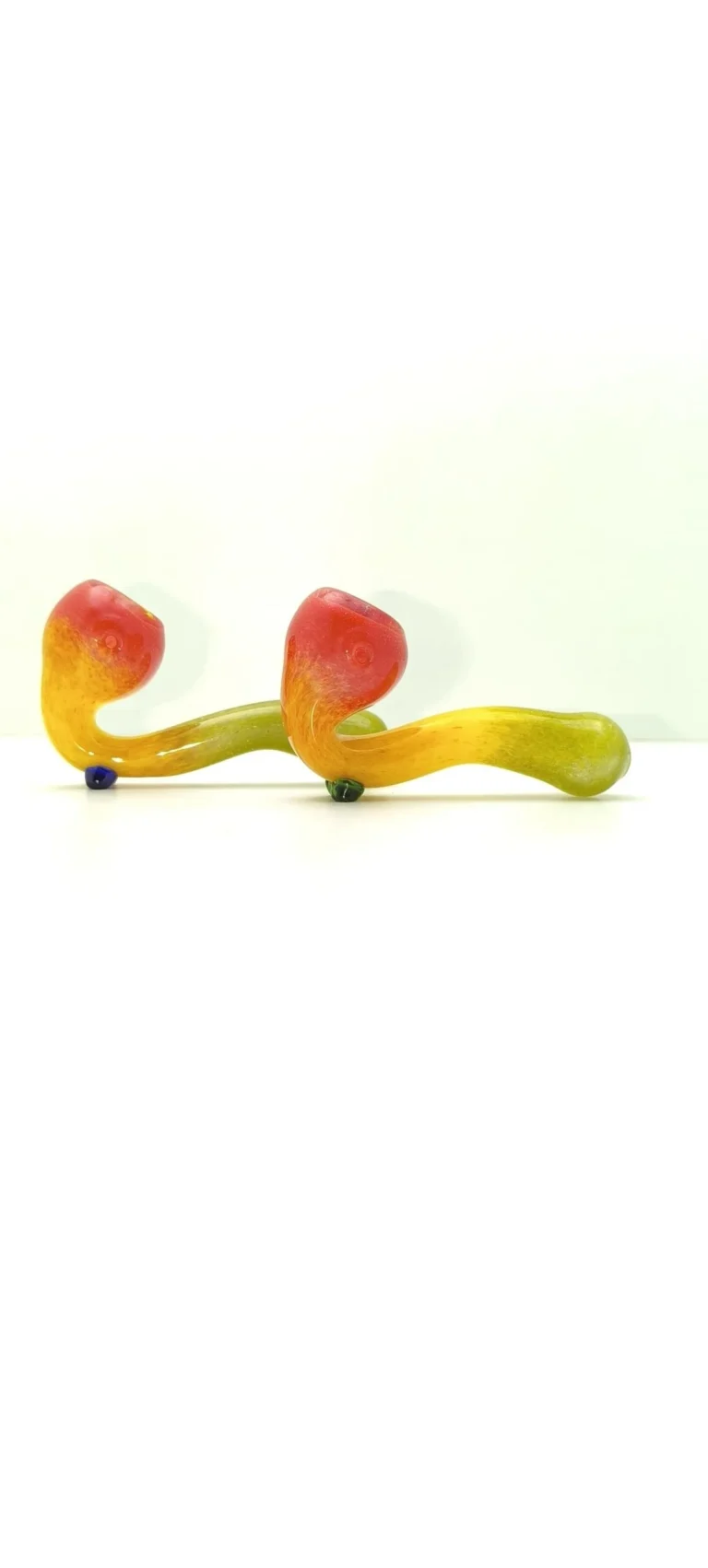 Glass Sherlock pipe Rasta 4"