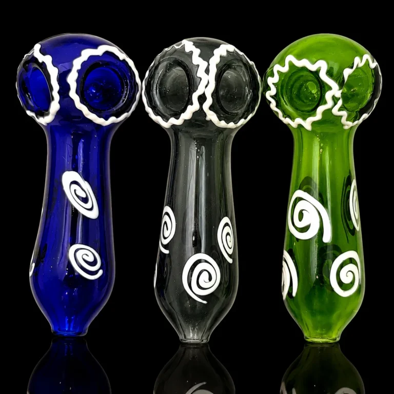 Glass Pipe 5" Artistic Designs  asst Double Bowl
