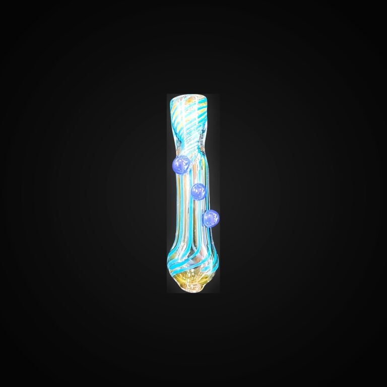 Glass Chillum 3" Gold Fumed asst