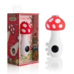 Mushroom-themed digital screen 510 battery EC1 with variable voltage, LED display, and universal compatibility for cartridges.