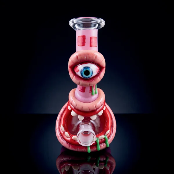 Waterpipe - 8in - Pink Cyclops 3D Resin Design
