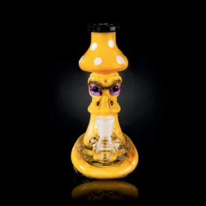 Waterpipe - 8in - Toadstool Hat Creature 3D Resin Design - Assorted Colors