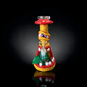 Waterpipe - 8in - Red Toadstool Hat Creature 3D Resin Design