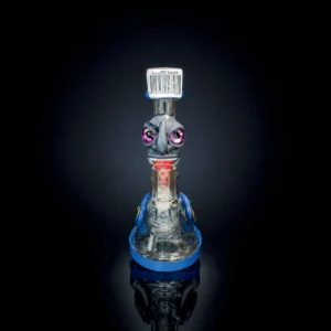Waterpipe - 8.5in - Gray Wide-Eyed Creature 3D Resin Design