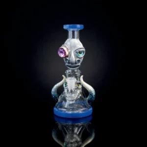 Waterpipe - 8.5in - Alien Face 3D Resin Design