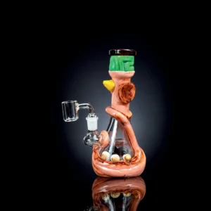 Waterpipe - 8.5in - Orange Creature 3D Resin Design