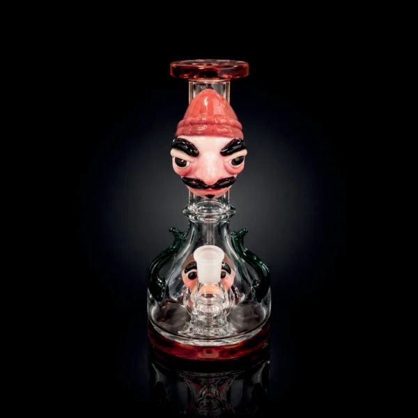 Waterpipe - 8.5in - Mustached Character 3D Resin Design