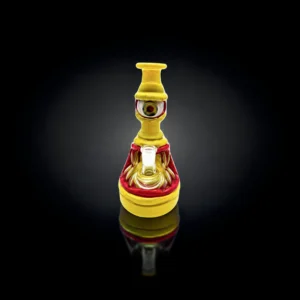 Waterpipe - 8.5in - Striped Cyclops 3D Resin Design
