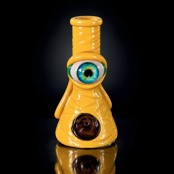 Handpipe - 5in - Polyresin 3D - Evil Eye - Asst. Colors