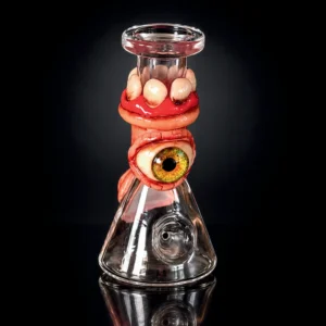 Handpipe - 5in - Polyresin 3D - Teeth/Eyeball - Asst. Colors