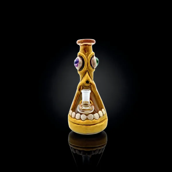 Waterpipe - 8.4in - Long-Face Toothy Creature 3D Resin Design