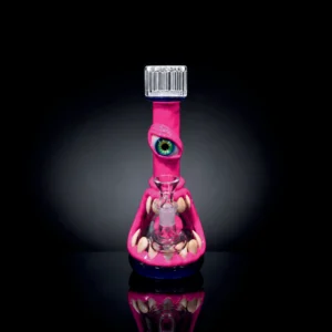 Waterpipe - 8.5in - Pink Fanged Cyclops 3D Resin Design