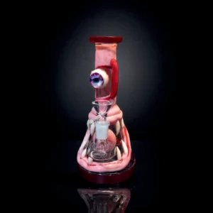 Waterpipe - 8.5in - Pink Skeleton 3D Resin Design