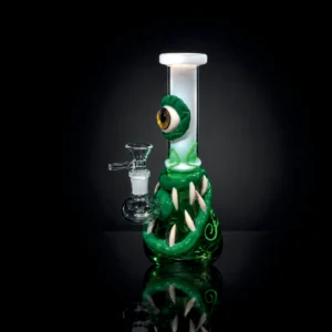 Waterpipe - 8.5in - Green Tentacle Cyclops 3D Resin Design
