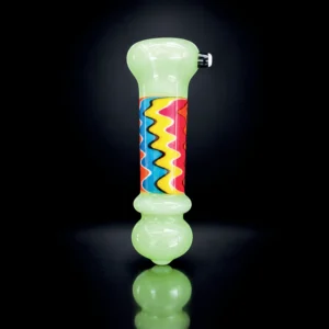 Glass Chillums 4" Chinese Artistic 3 asst