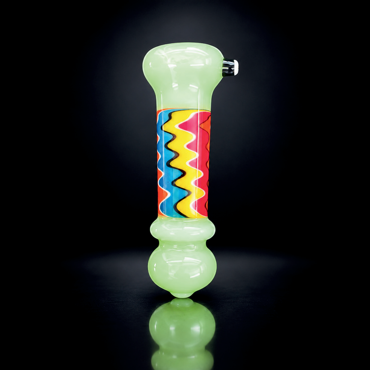 Glass Chillums 4" Chinese Artistic 3 asst