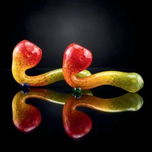 Glass Sherlock pipe Rasta 4"