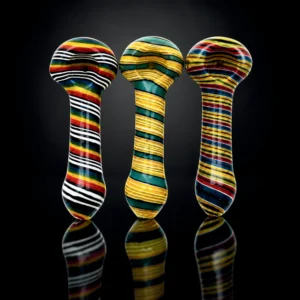 Glass Pipe Artistic China Sticker Pipe 5' asst